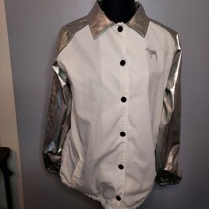 Pink Victoria Secret Jacket/Windbreaker Size XS Oversize